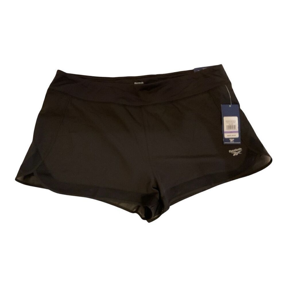 Reebok Women's Power Vector Shorts Black XXL Activewear Summer - Picture 1 of 3